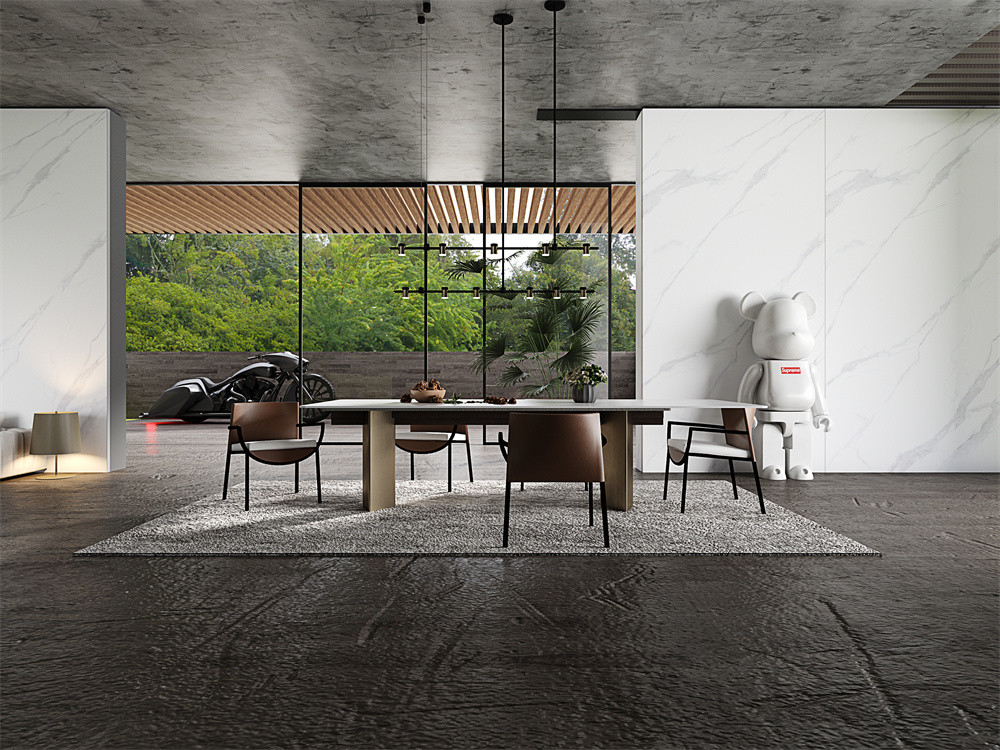 Indoor Floor 1420x2700mm Porcelain Marble Slabs For Project And SGS White Modern Porcelain Sintered Stone Slab For Renovation