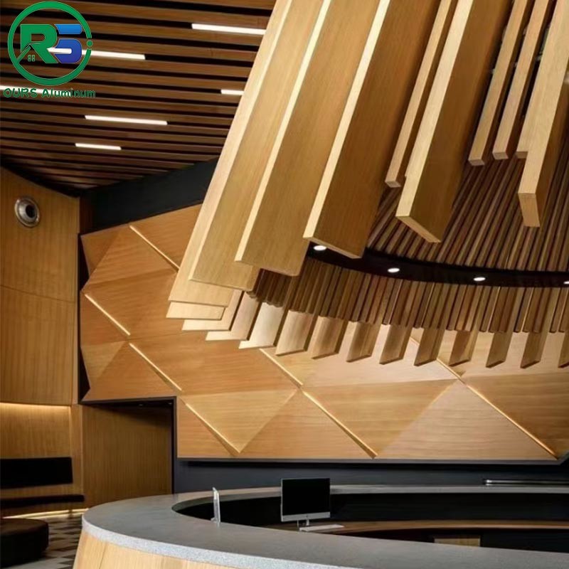 Square Tube Linear Suspended Metal Ceiling For Decoration Fireproof
