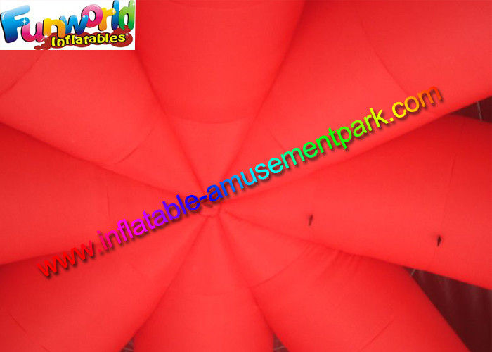 UV-treated PVC Coated Nylon Outdoor Inflatable Party Tent Red / Black