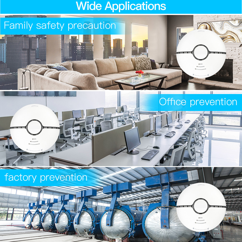 Battery 2.4Ghz Wifi Wifi Smoke Detector
