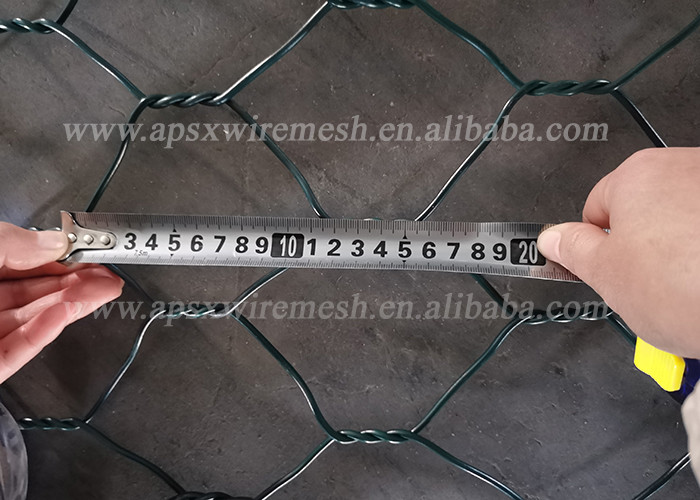 100mm X 120mm Wire Mesh Gabion Box Conveniently Sized 2m X 1m X 1m For Soil Retaining
