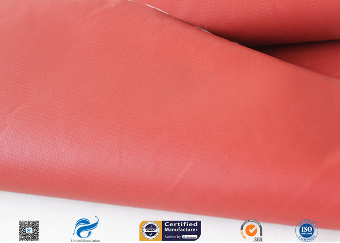 580gsm 260℃ Fiberglass Cloth Thermal Insulation Jacket Fabric Silicone Coated