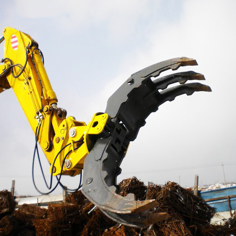 Excavator Hydraulic Grab 360 Degree Rotating Rock Grapple for CAT320 330 336
