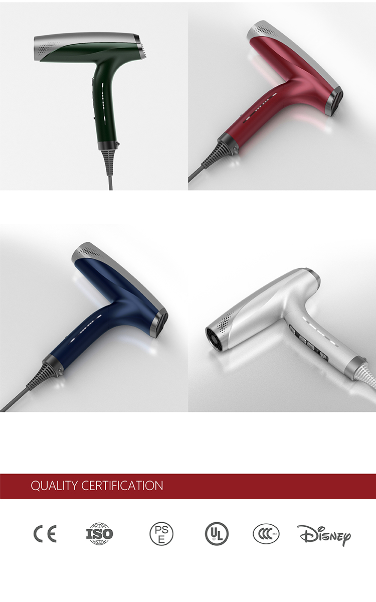 High Quality Salon Hair Blow Dryers , Anion Portable Hair Dryer Professional