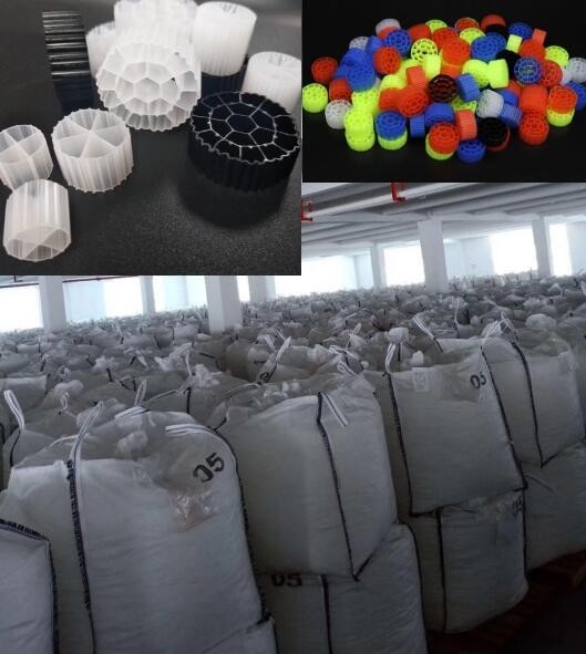PE04 A/O Technology 800m2/M3 Mbbr Biofilter Media White Color
