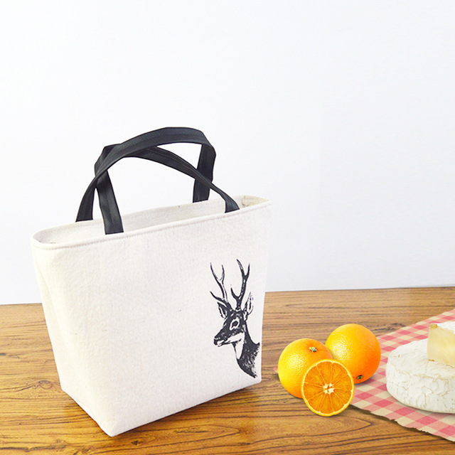 Aluminium Foil Thickened Insulated Cooler lunch Bag Thermal Transfer Pattern