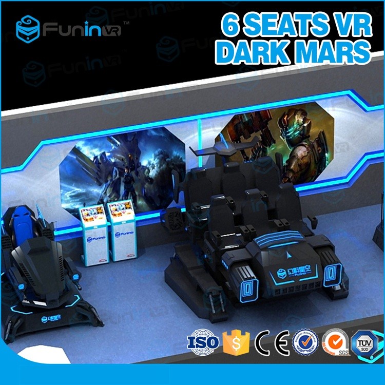 Mech Style Virtual Reality 9D VR Cinema Six Players Indoor VR Game With VR Helmet