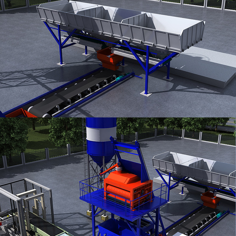 Precast Concrete Wall Production Line Cement Wet Casting