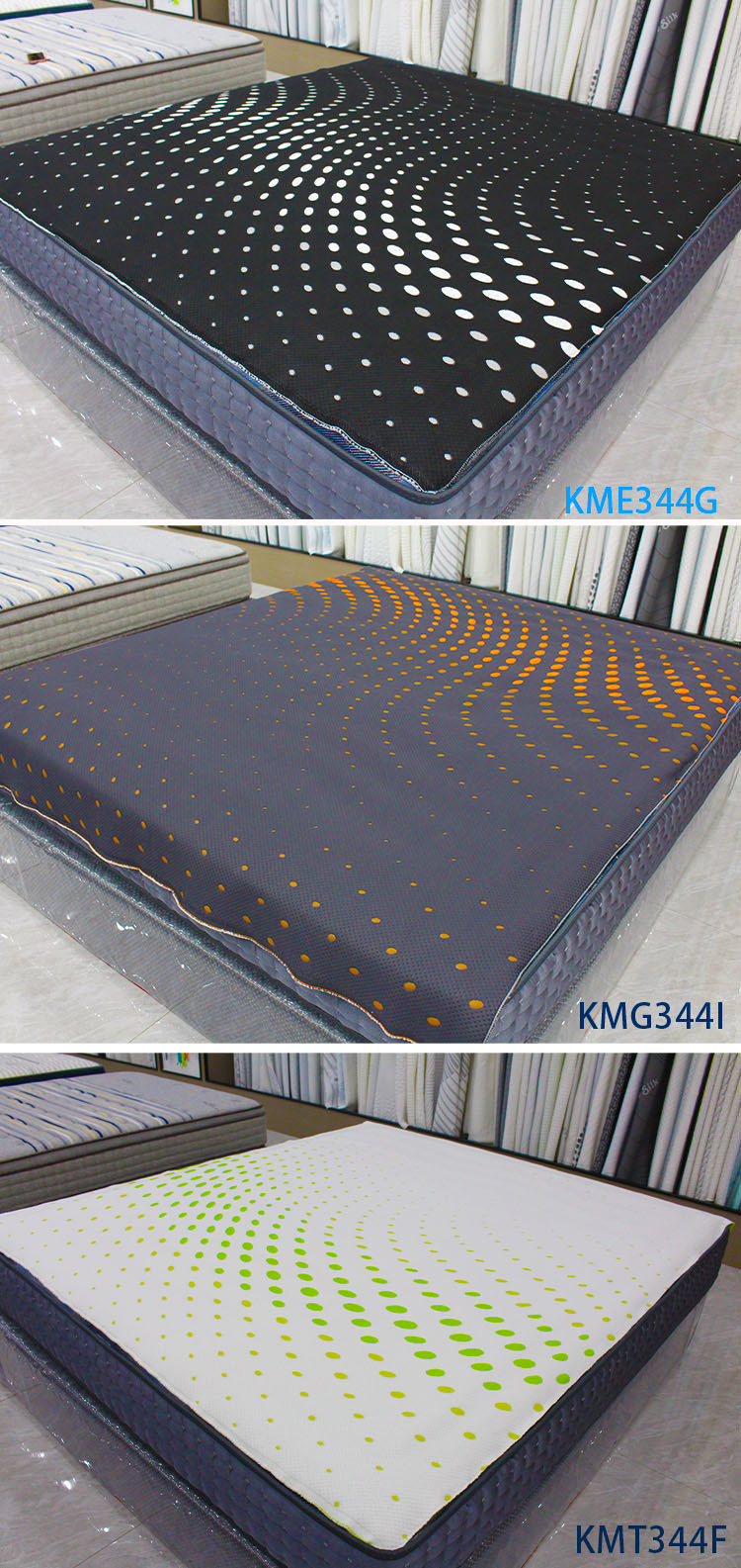 Vortex spinning technology home textile fabric yarn dyed jacquard knitted mattress fabric