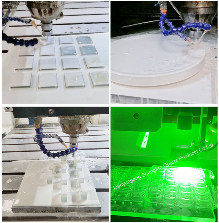 High Transmittance 92- 99.5% Transparent UV Quartz Glass Plate For Optical Instruments