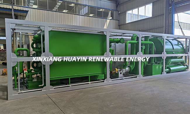750kg Mini Waste Plastic Pyrolysis Plant To Fuel Oil all in one