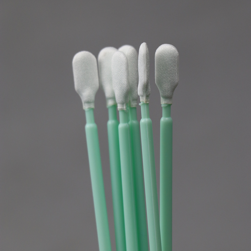 165mm Cleanroom Polyester Lint Free Cleaning Swabs Disposable For Printers