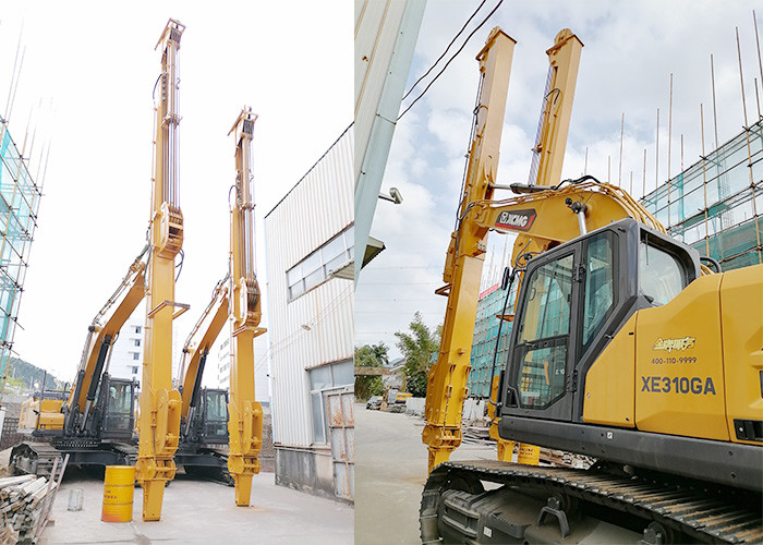 Telescopic Boom Excavator with Grab Clamshell Bucket for cat hitachi komatsu