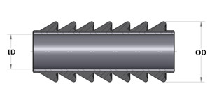 2.875 Inches Rubber Swab Cups For Swabbing With Aluminum Core