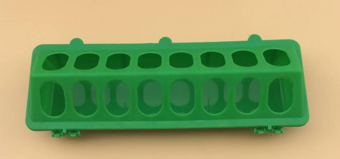Poultry Feeder With holes for chicke or quail