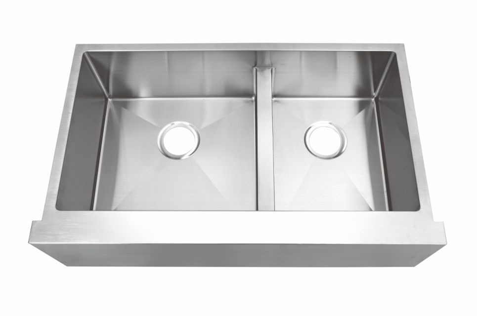 All In One Double Bowl Stainless Steel Sink 35''X21''X10'' External Size