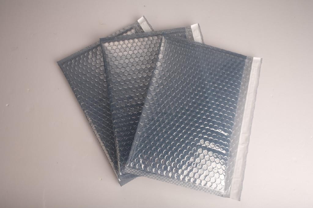 Three Side Seal Front Transparent Back Foil Anti Static Bag With Zipper And Tear Notch