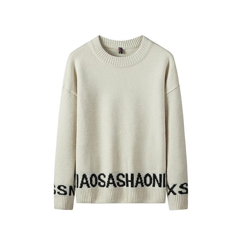 S-4XL Mens Casual Pullover Sweater Autumn Winter Sweater Multicolor Customized