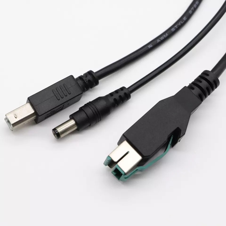 5m USB To USB B Cable , 12 Volt USB Cable For Ibm Pos Equipement