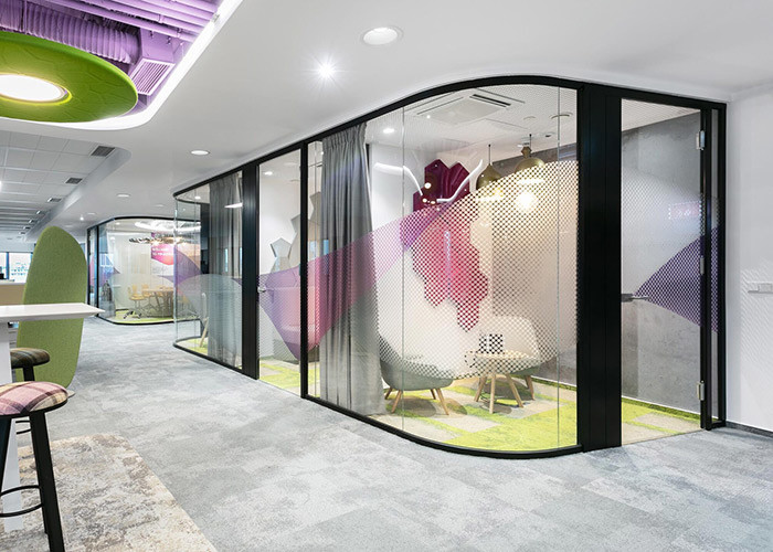 Customization for Partition System Glass Partition Walls Transform Workspace