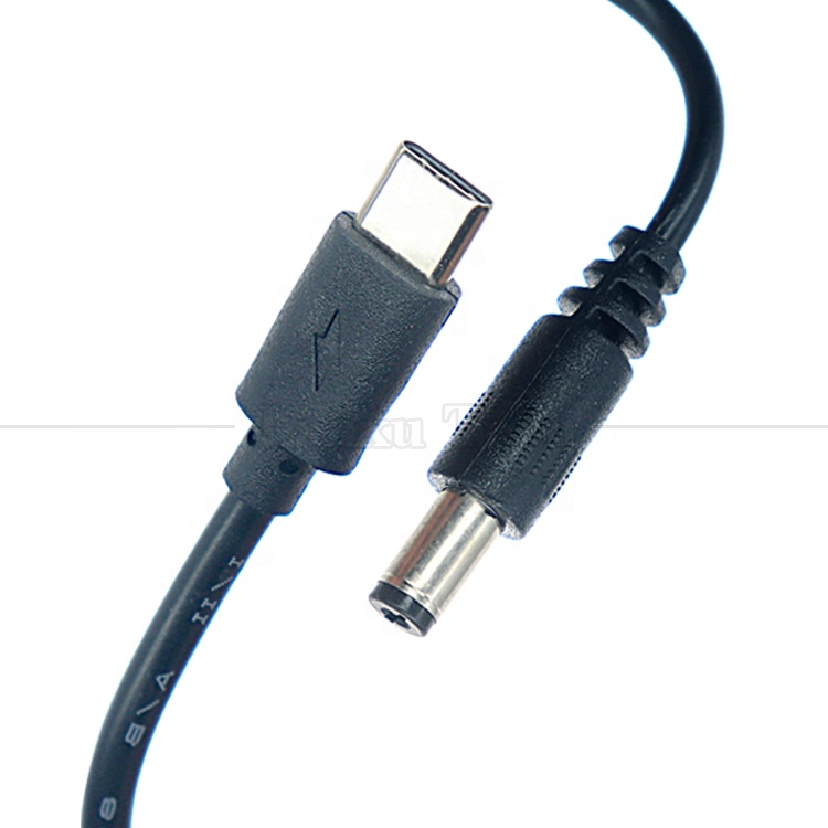 9v 12v 15v 20v PD USB Type C to DC 5.5x2.1mm Charger Cable for Wifi Router Speaker