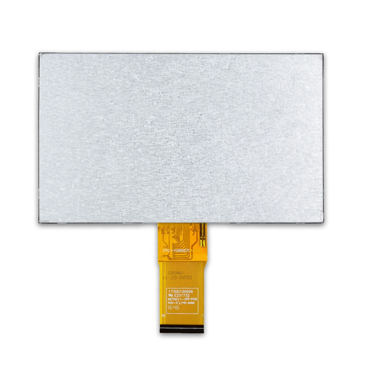 High Brightness 800x480 RGB 24BITS 200Cd/M2 7" TFT LCD Display