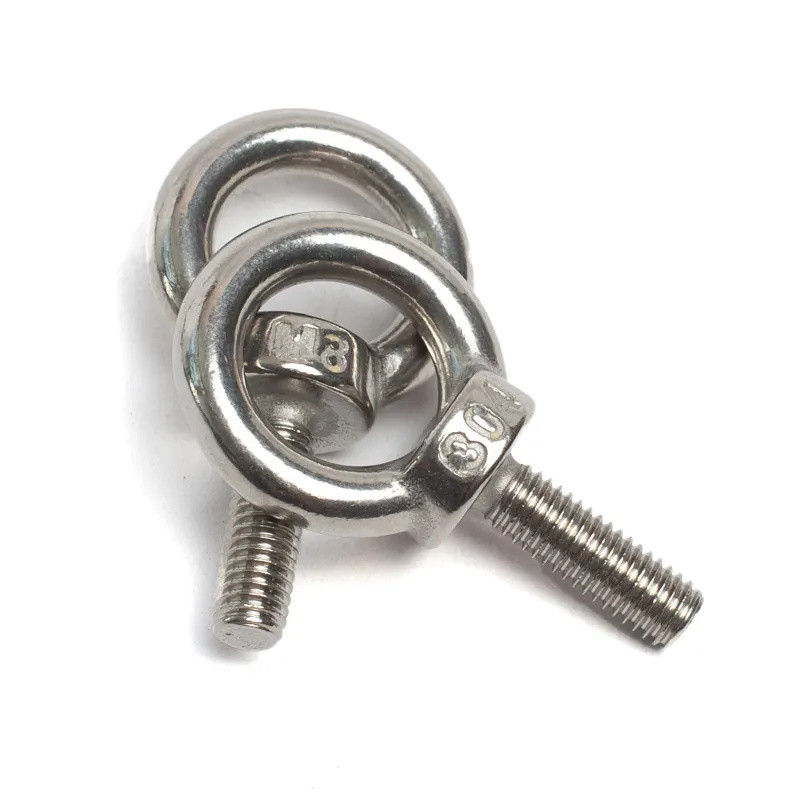 Stainless Steel Zinc Plated Metric Eye Bolts Nuts Right Hand Thread for Heavy Duty Applications