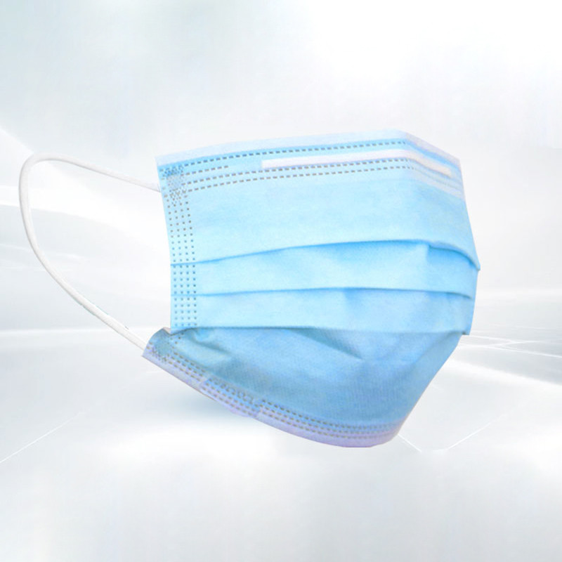 Non Woven Fabric 3 Ply Disposable Face Mask , Health Earloop Protective Disposable Face Mask