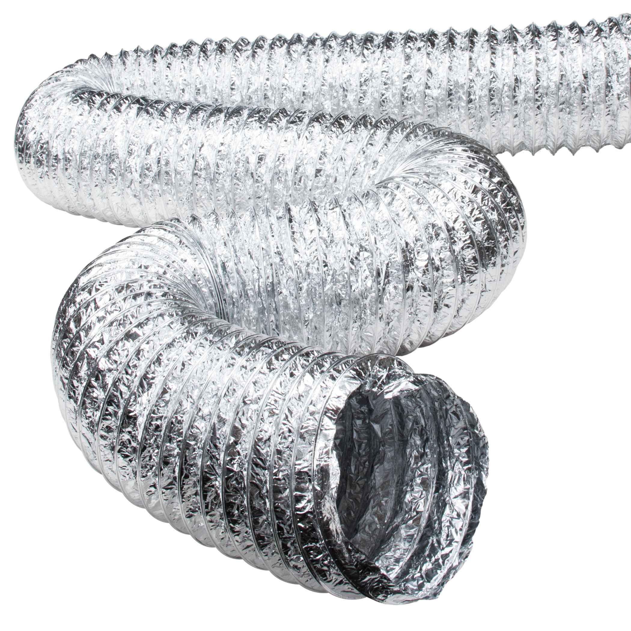 Aluminum Flexible Duct Pipe Fire Resistant Duct AC Hose For HVAC System