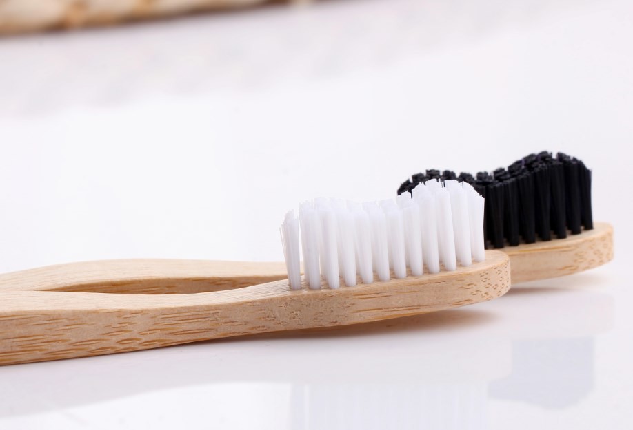 Bamboo Toothbrush Biodegradable Bristles Plain Reusable Children Use
