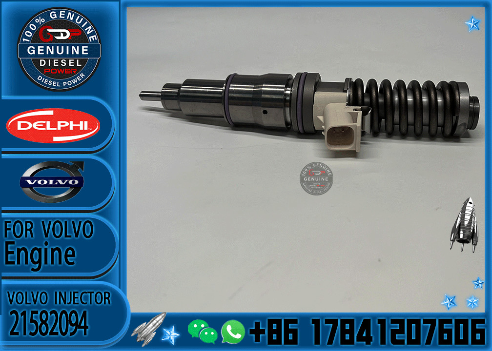 D12D Engine Fuel Injector 20847327 21582096 21582094 21644598 20708597