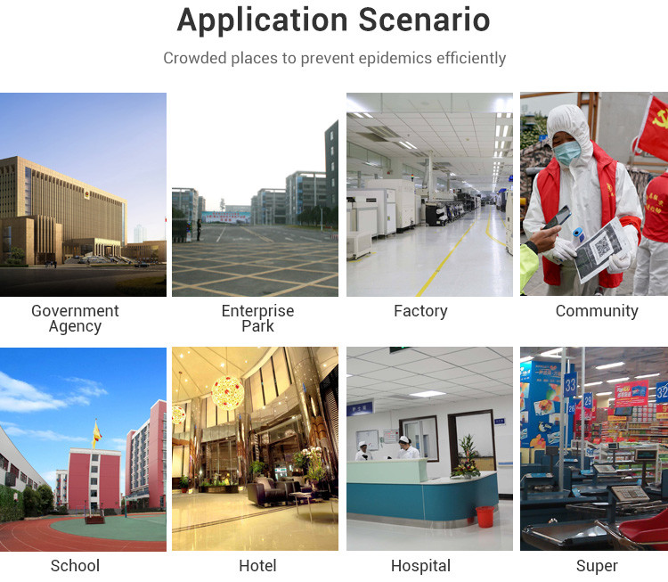 Desktop Thermal Face Recognition Device Measuring Body Temperature Detection Free SDK