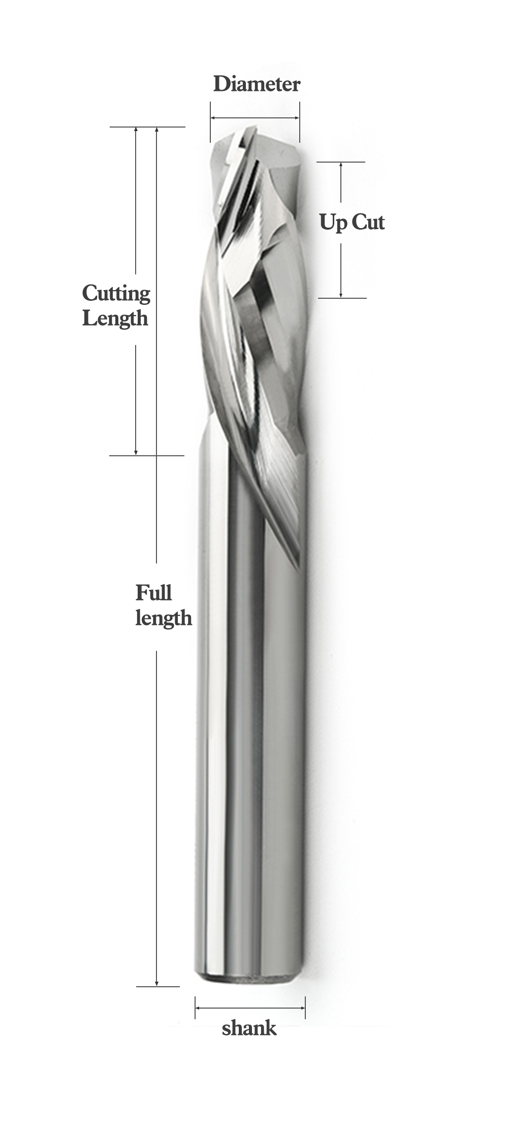 Carbide Cutter Up&Down Woodworking Compression Router Bit CNC Wood End Mill Cutting Tools