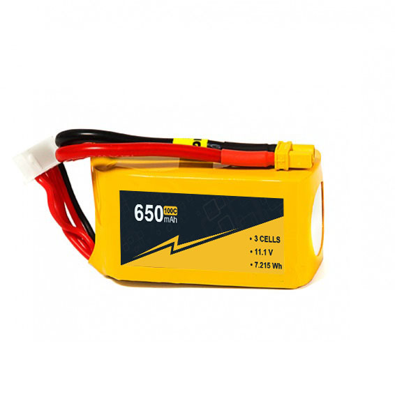 650mAh 3S High Voltage Drone Lipo Battery 11.1V 50C-100c With XT30 Connector
