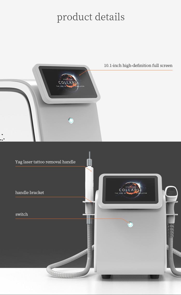 Permanent Diode Laser Hair Removal Machine Portable 2 In 1 Pico 808nm For Beauty Salon