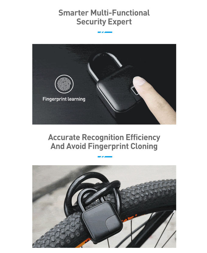 Hidden Fingerprint Suitcase Digital Smart Door Lock Long Standby Time