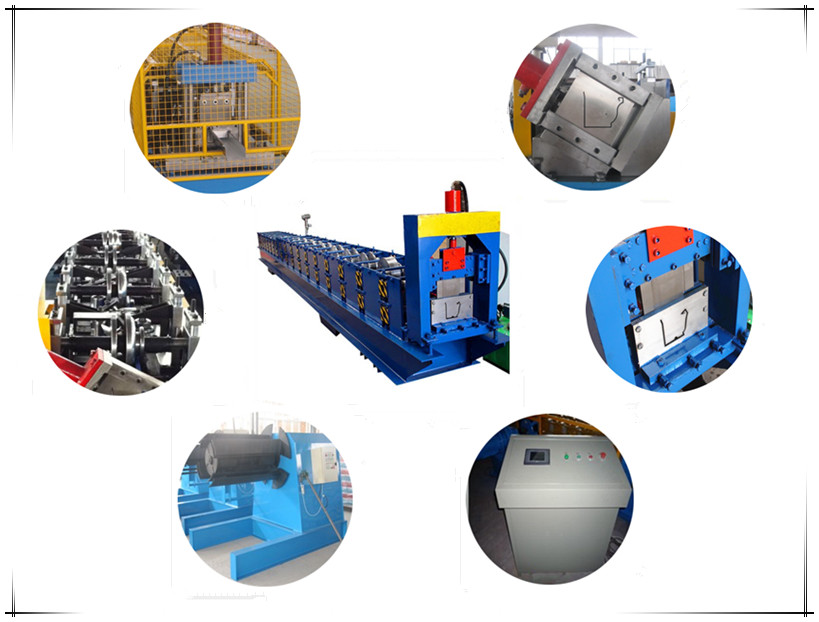 Durable Automatic Water Rain Gutter Machine With PLC Control System