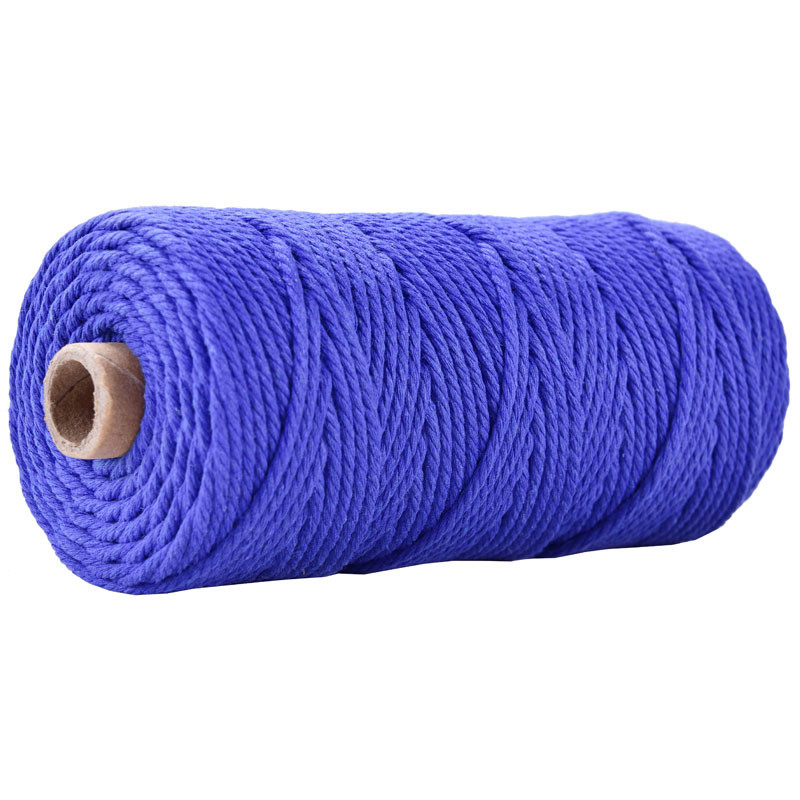 Green 3 Strand Twisted Nylon Rope 3mm Macrame Braided Cotton Rope