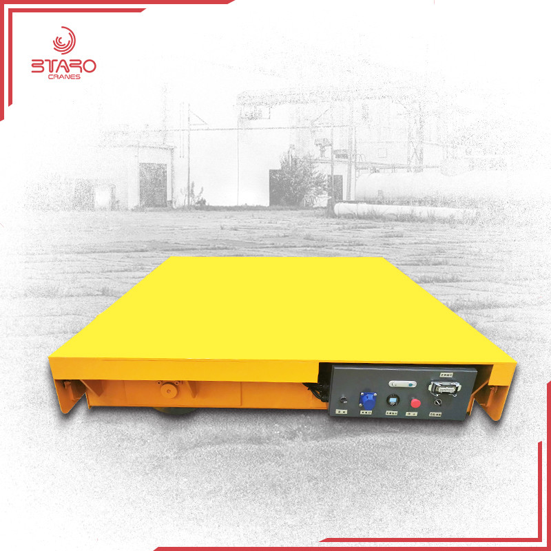 Railless Handling Flexible Turning Flat Transfer Cart Warehouse Transfer Trolley 5ton