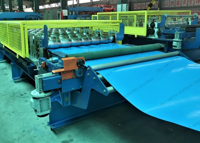 CE 0.5mm Metal Roof Forming Machine 1.25m Corrugated Roof Sheet Equipment