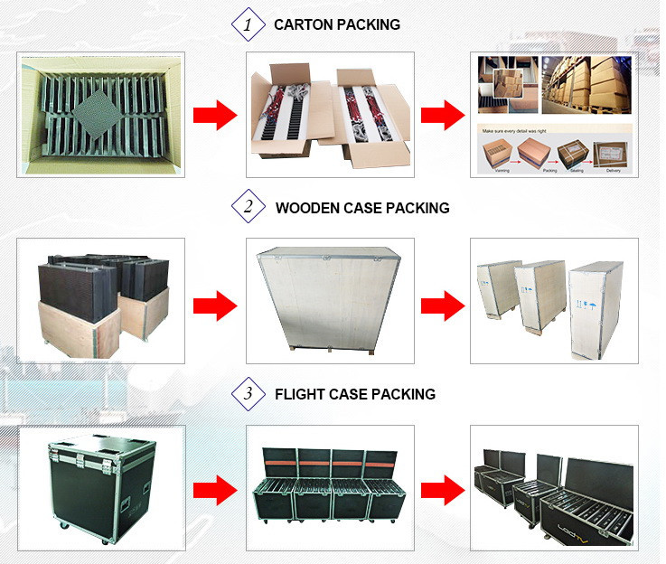 960B waterproof indoor outdoor empty cabinet die casting aluminum rental led display screen frame cabinet module p8 p2.5