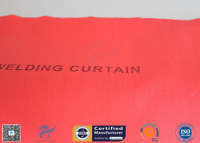 Welding Curtain High Intensity 40/40g Satin Weave Silicone Coated Fiberglass Fabric