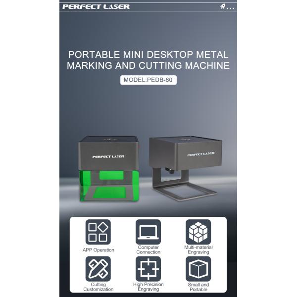 3W Portable Mini Desktop Laser Marker Engraving And Cutting Machine For Wood