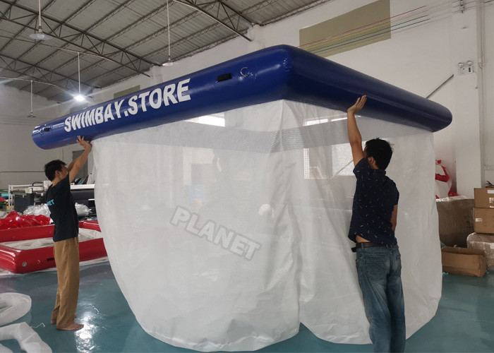 Jellyfish Protection Floating Yacht Inflatable Sea Pool With Net
