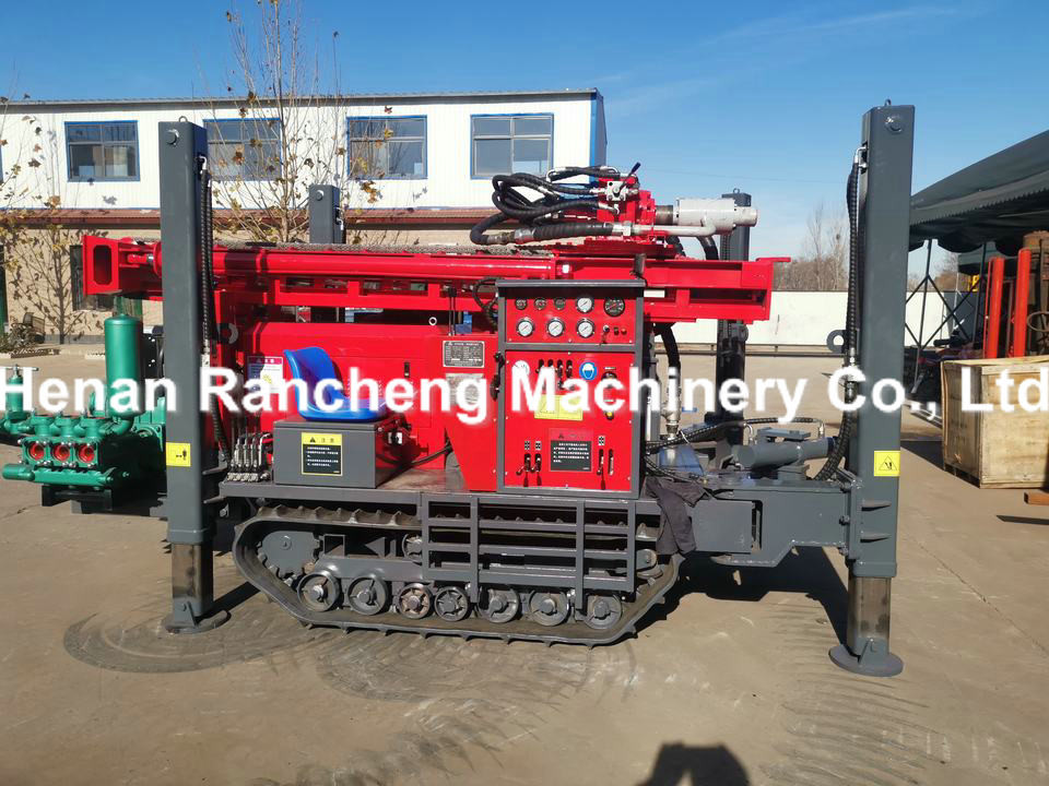 200m Depth Water Well Drilling Machine 55KW Engine 4000Nm Rotary Torque