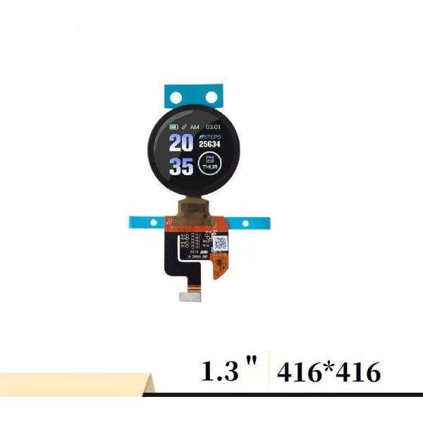 1.28 Inch Circular Oled Display Arduino 416*416 Dots 350cd/M2 MIPI Interface Driving IC WT030