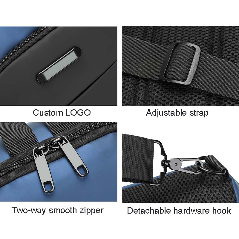 Sympathybag Men Waterproof Sport Chest Bags With USB Fashion And Trendy