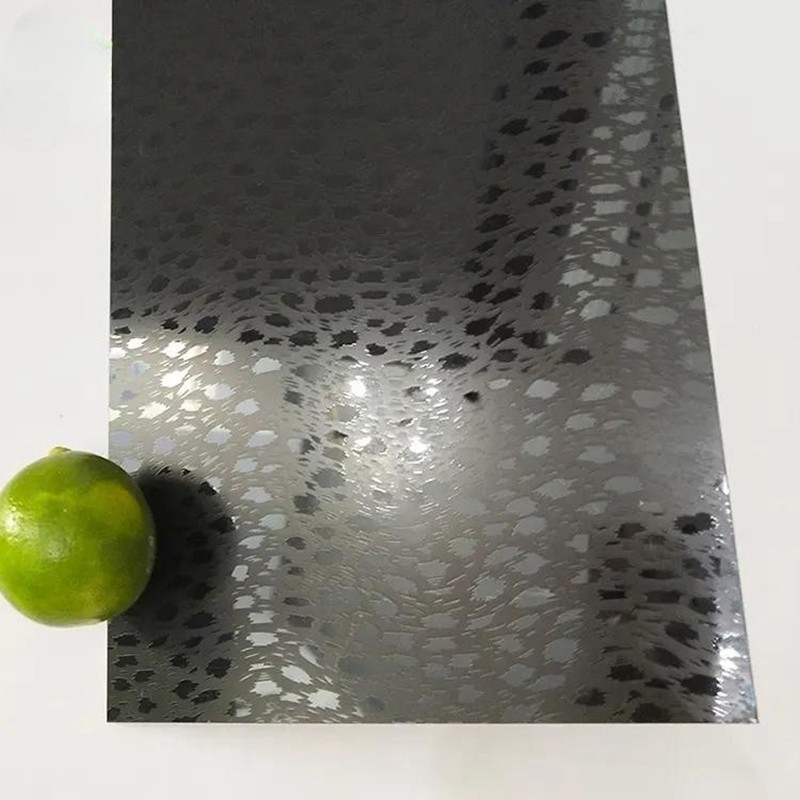 1.2mm Black 304 Rose Gold Etched Stainless Steel Sheet Mirror SS Fabrication Plate Metal