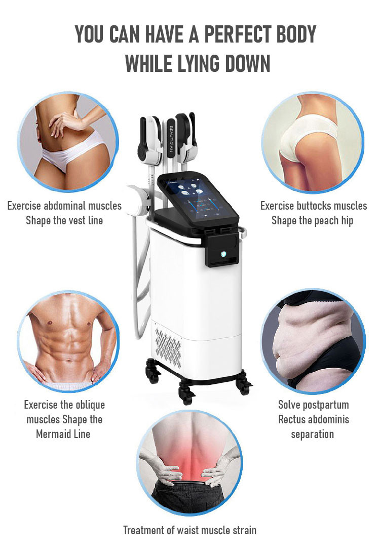 Anti Cellulite Muscle Sculptinging Machine Fat Reduction 4 Handles Body Beauty Equipment