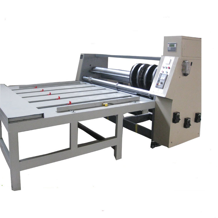 Semi Auto Chain Feeder Rotary Slotter Machine Carton Slotting Machine 2.2KW